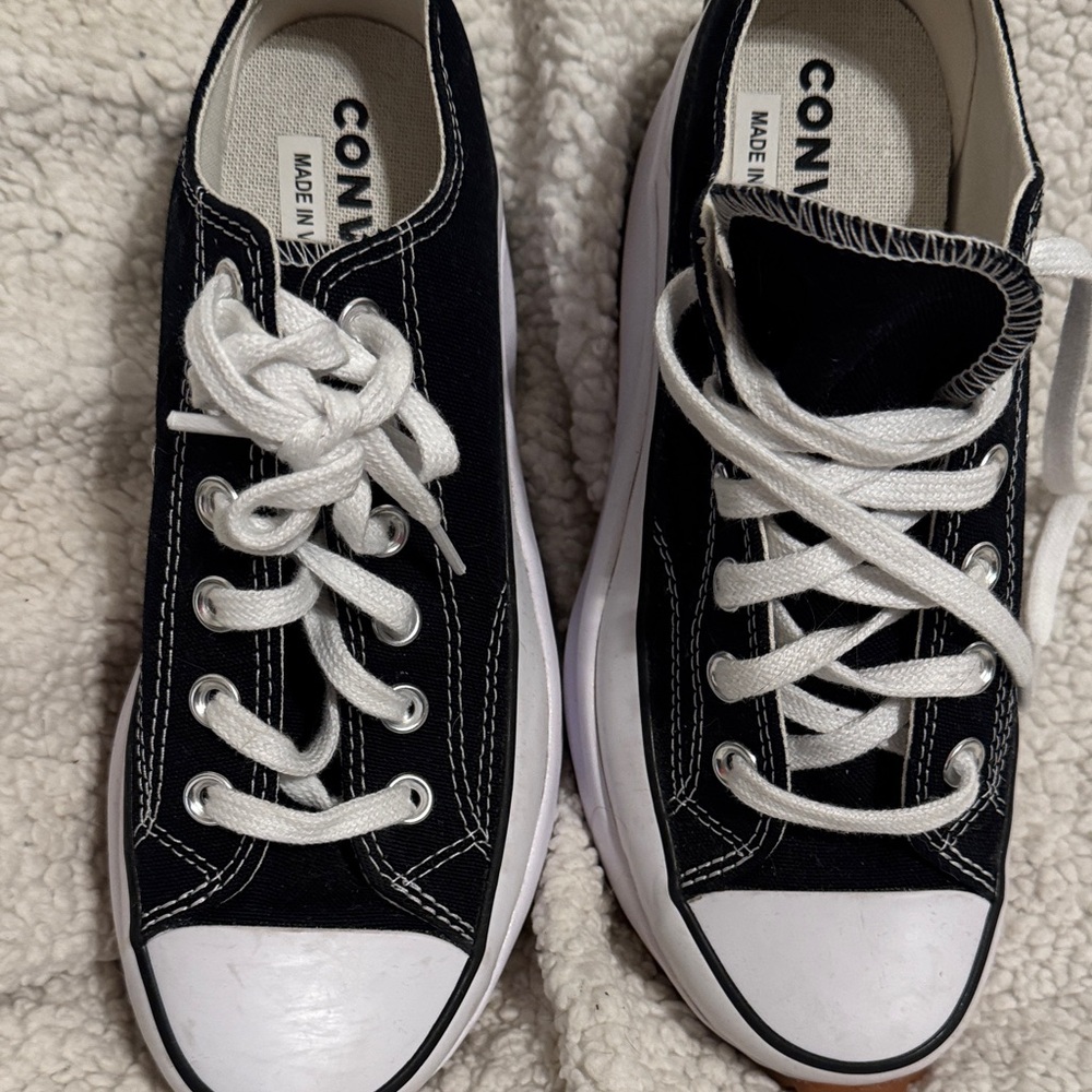 Converse Chuck Taylor Black  and White Canvas Sneakers
